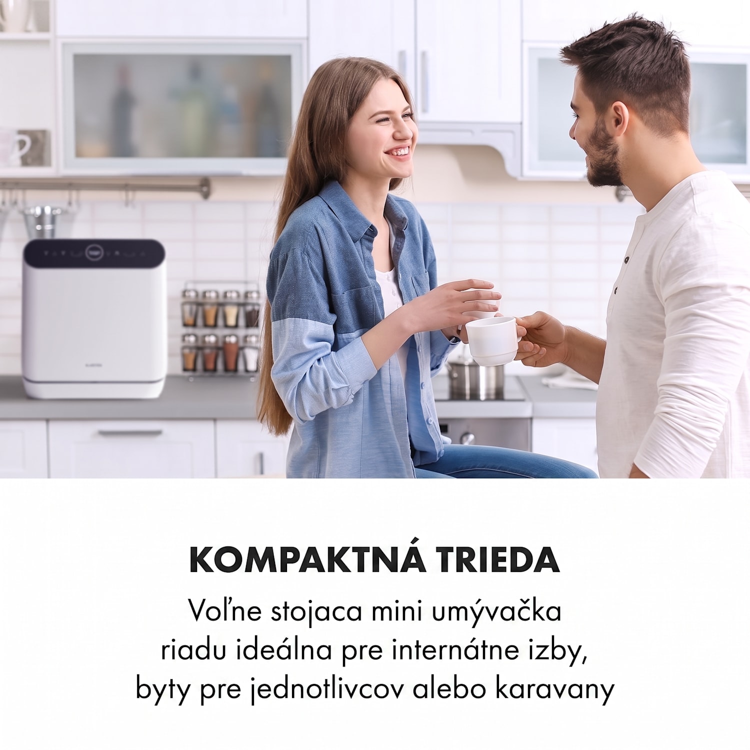 Oceana, umývačka riadu, 860 W, energet. trieda F, voľne stojaca, bez inštalácie, biela F