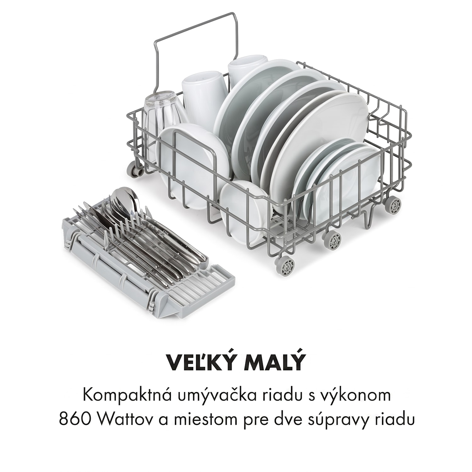 Oceana, umývačka riadu, 860 W, energet. trieda F, voľne stojaca, bez inštalácie, biela F