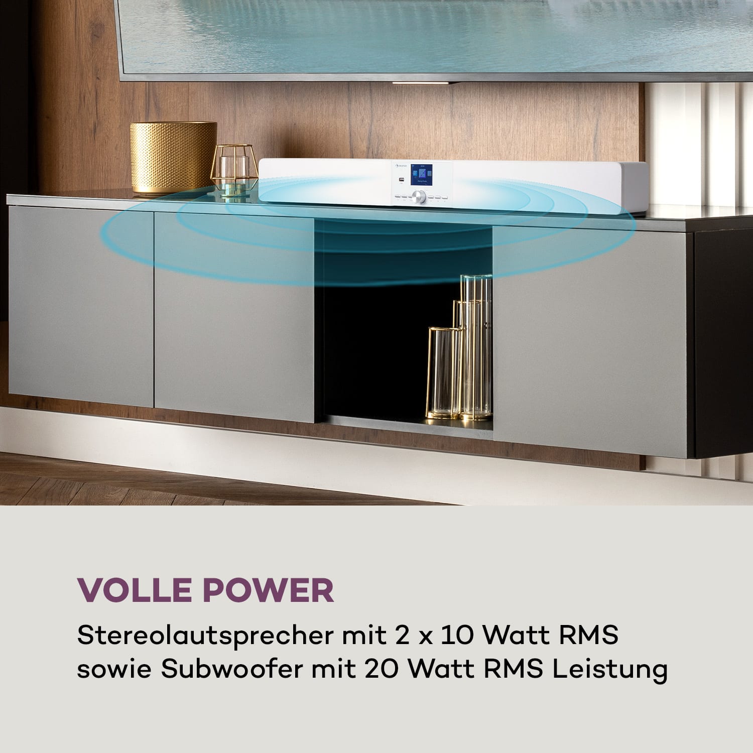 Areal Bar Connect Soundbar Bluetooth Internet/DAB+/FM USB AUX 