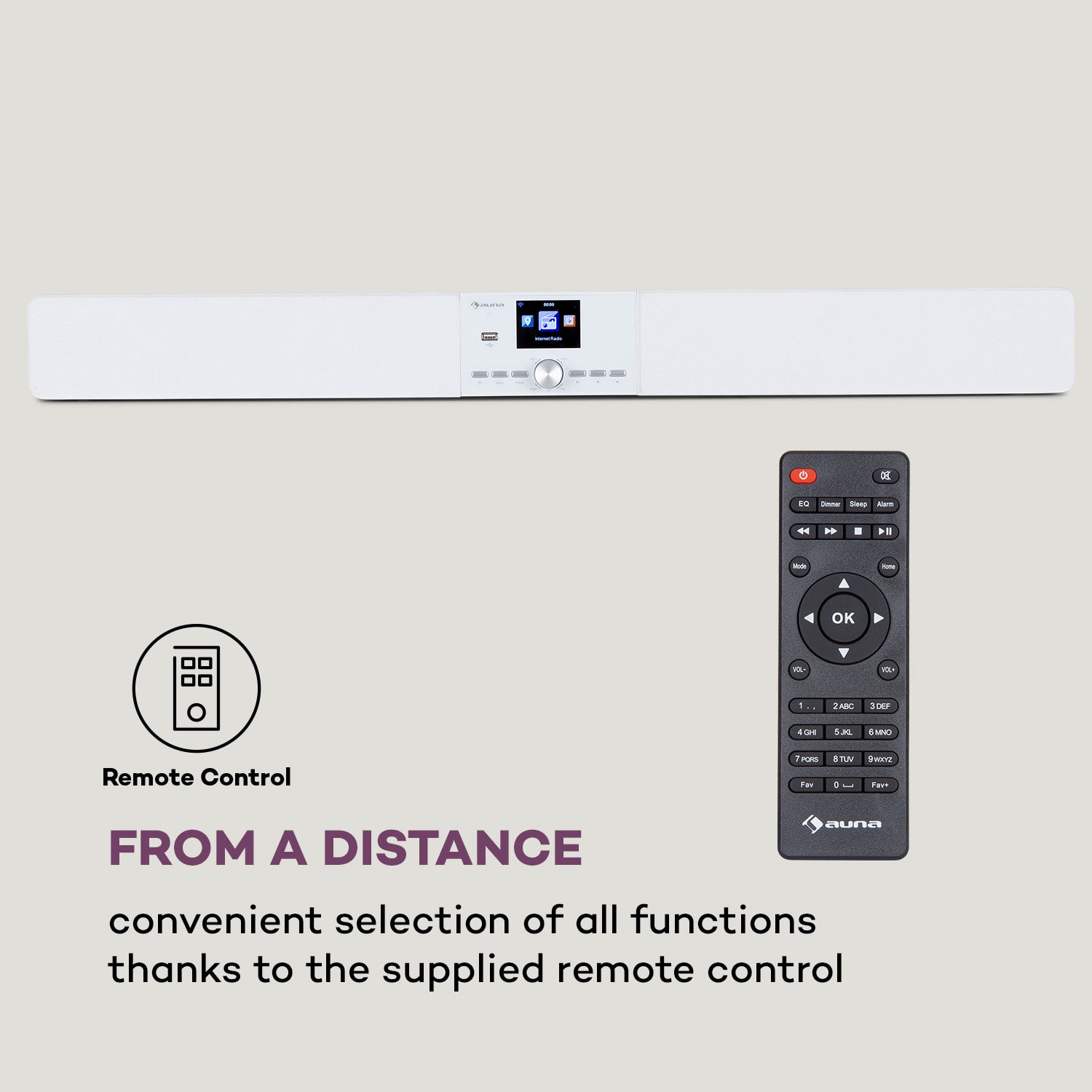 Areal Bar Connect barre de son Bluetooth Internet/DAB+/FM USB AUX