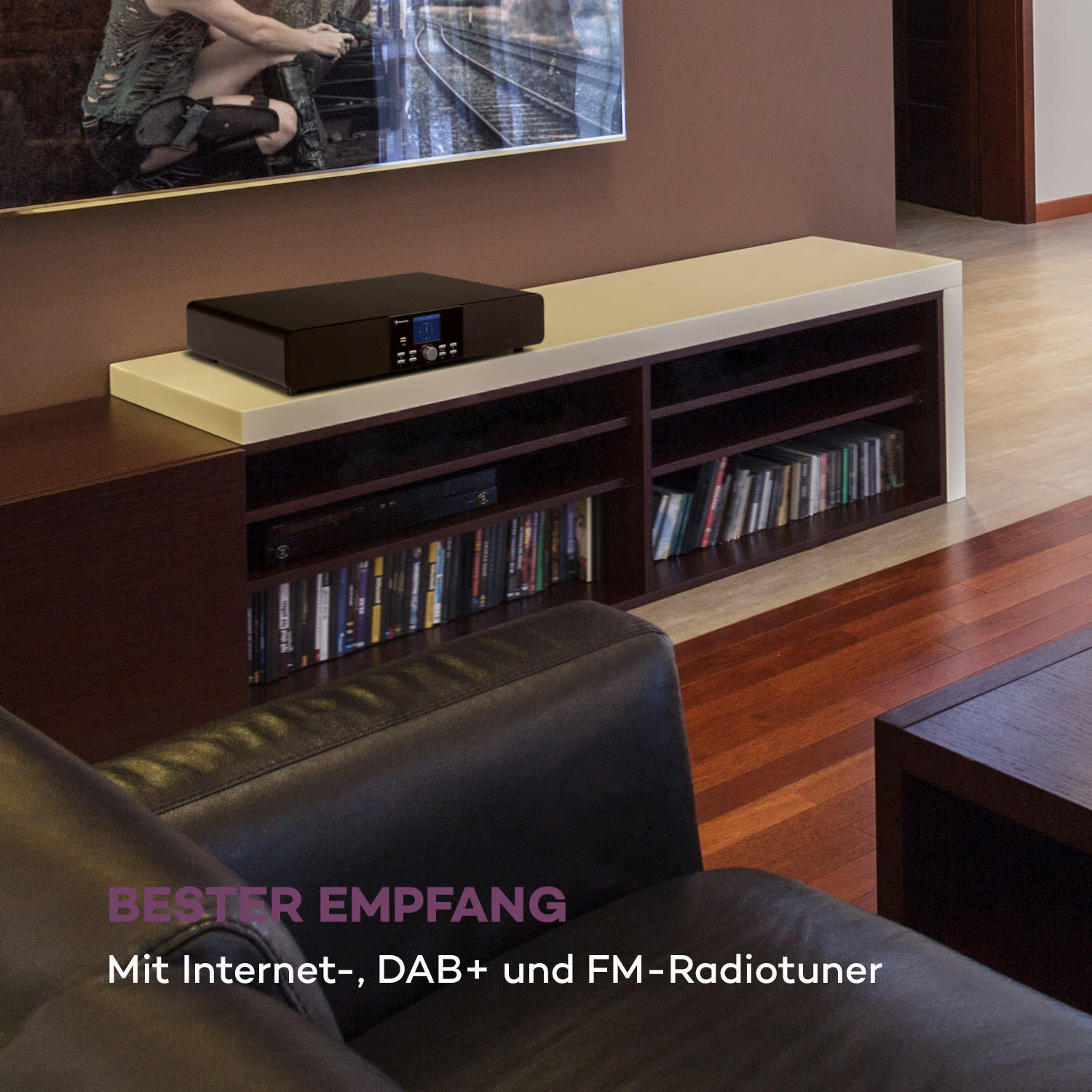 Stealth Base Connect Soundbase Bluetooth Internet/DAB+/FM USB AUX Schwarz