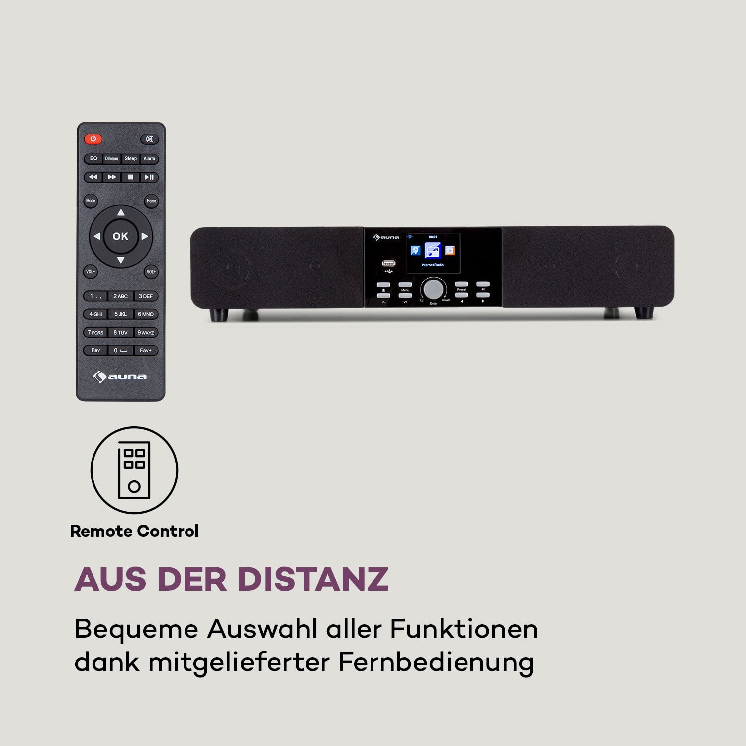 Stealth Base Connect Soundbase Bluetooth Internet/DAB+/FM USB AUX Schwarz