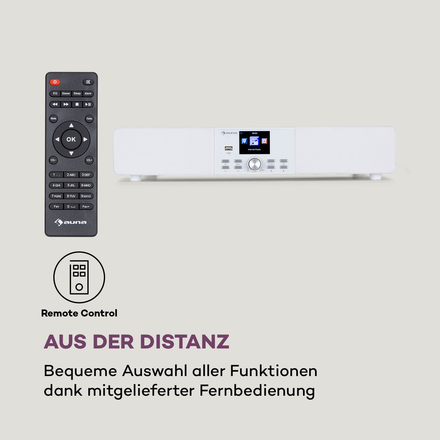 Stealth Base Connect Soundbase Bluetooth Internet/DAB+/FM USB AUX Weiß