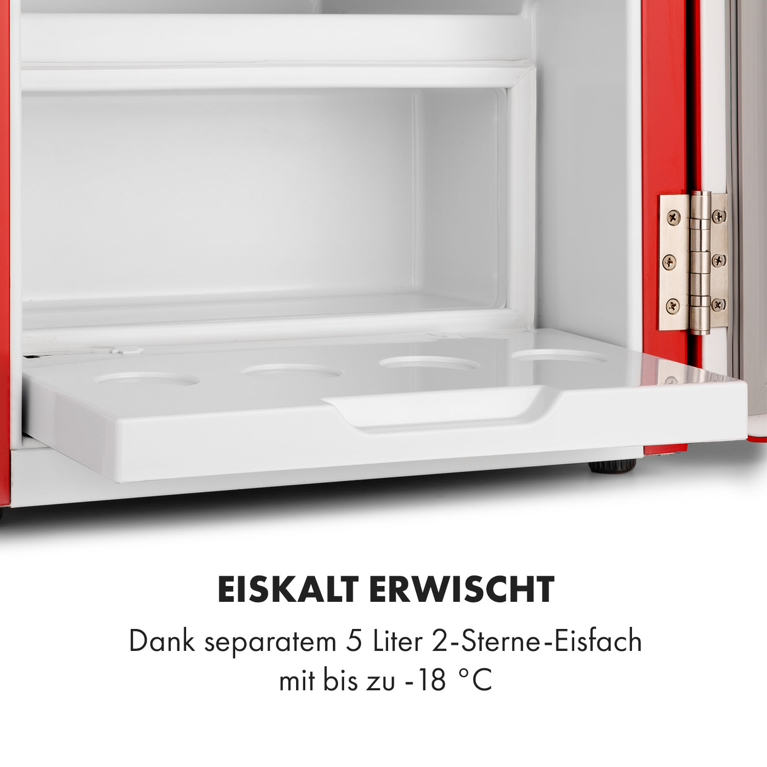 Audrey Mini 2in1 Kühlschrank EEC F Gefrierfach LED 