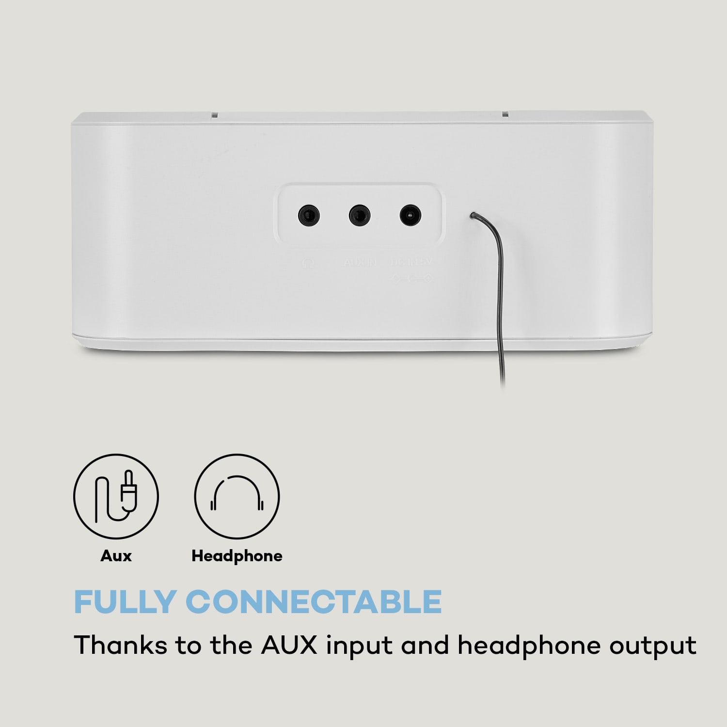 Sound Maître Radio de cocina de montaje bajo mueble Internet/DAB+/FM BT AUX Blanco