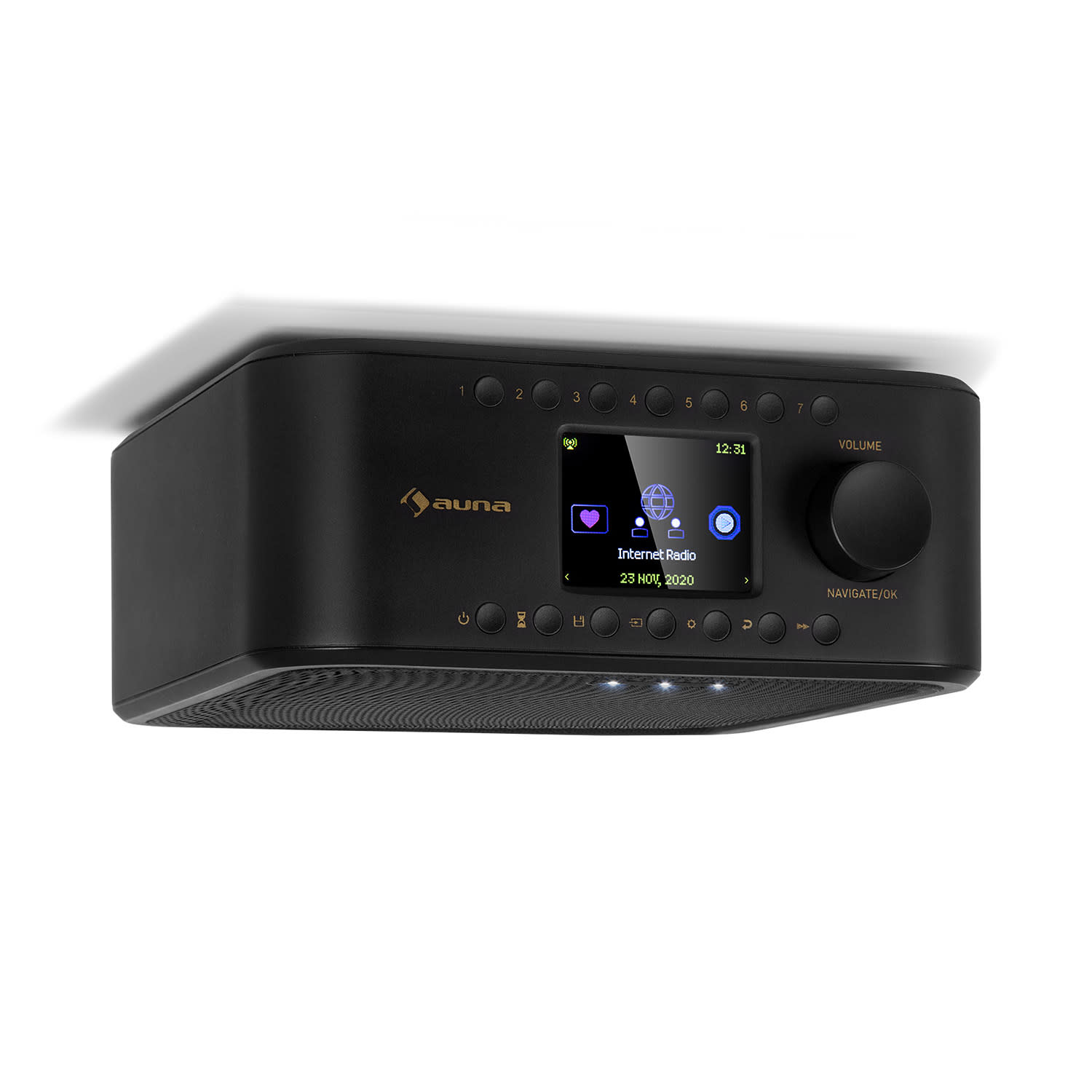 Sound Maître Radio de cocina de montaje bajo mueble Internet/DAB+/FM BT AUX Negro