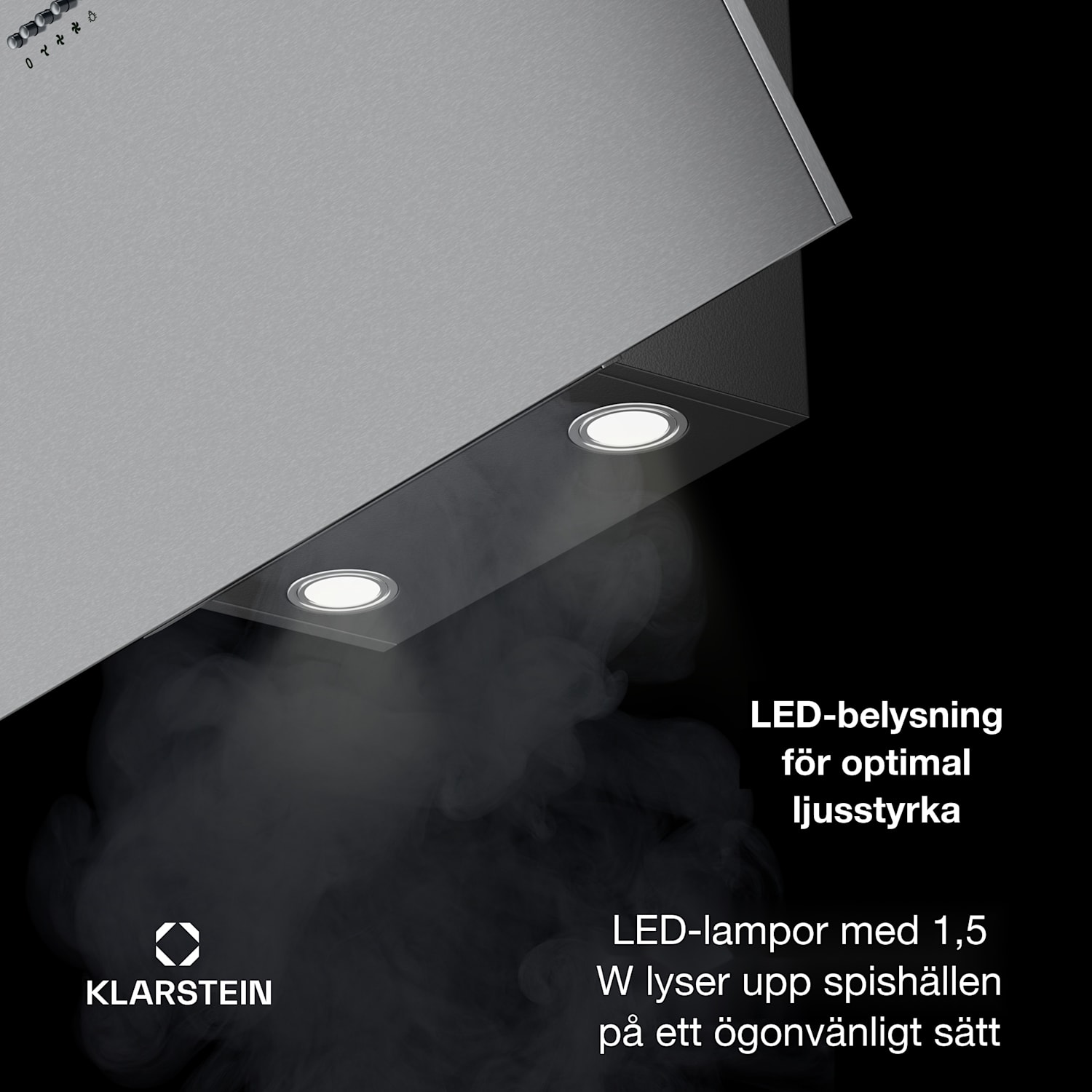 Silver Lining 90 Köksfläkt 90cm 568m³/h EK A ädelstål 