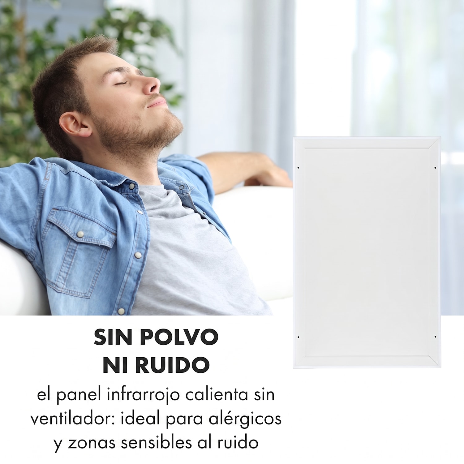 Midnight Sun Calefactor de techo por infrarrojos 110,5 x 70,5 cm 600 W 600 W