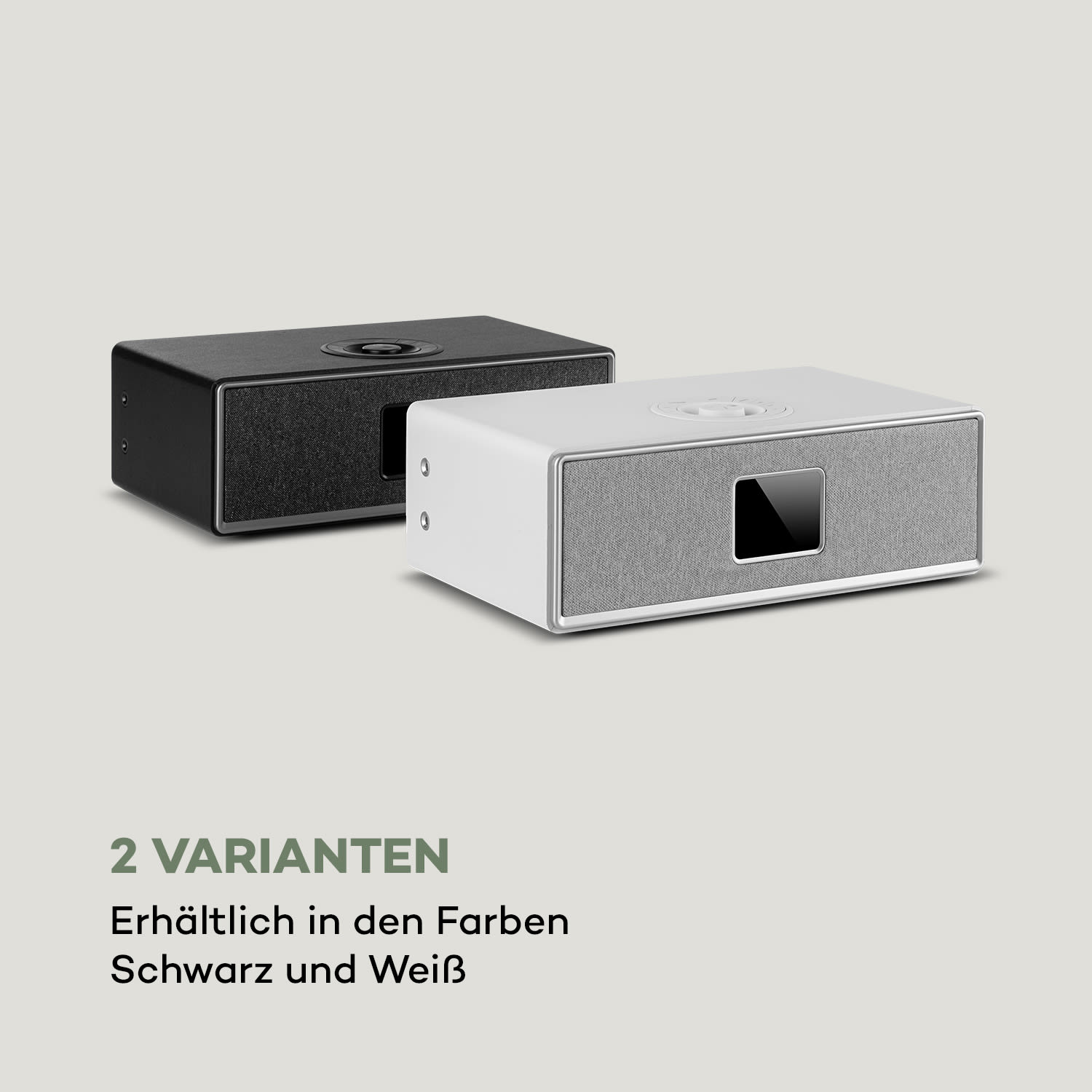 Simpfy Wireless enceinte DAB+/FM BT écran LCD boîtier en bois 