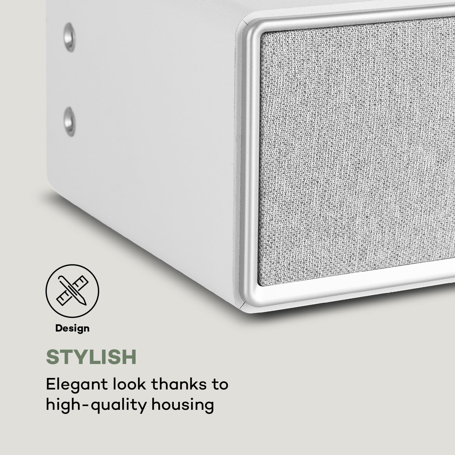 Altavoz inalámbrico Simpfy DAB+/FM BT pantalla LCD carcasa de madera