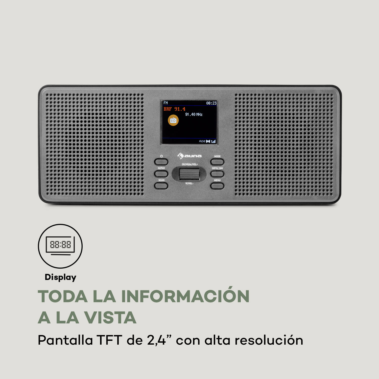 Manual de instrucciones en varios idiomas Estéreo | Negro