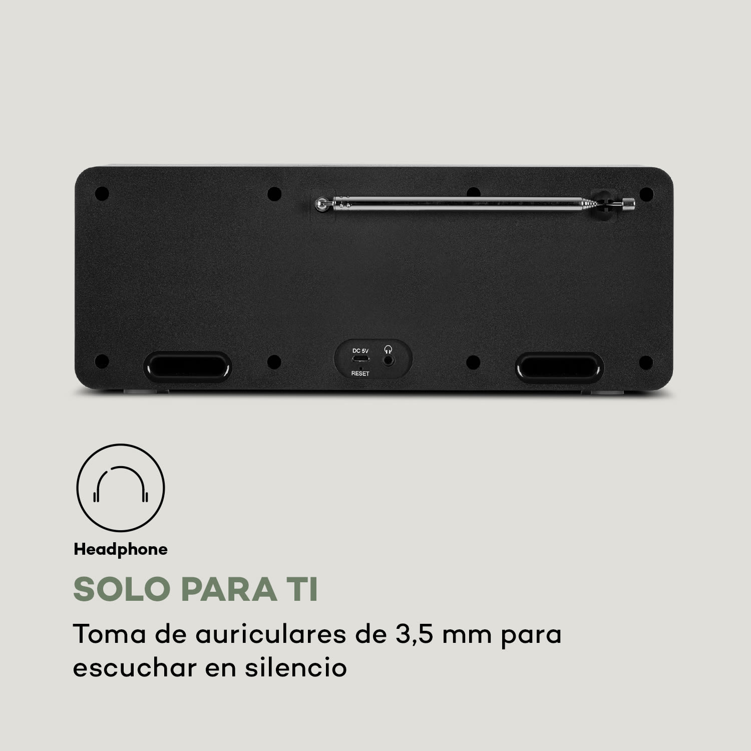 Manual de instrucciones en varios idiomas Estéreo | Negro