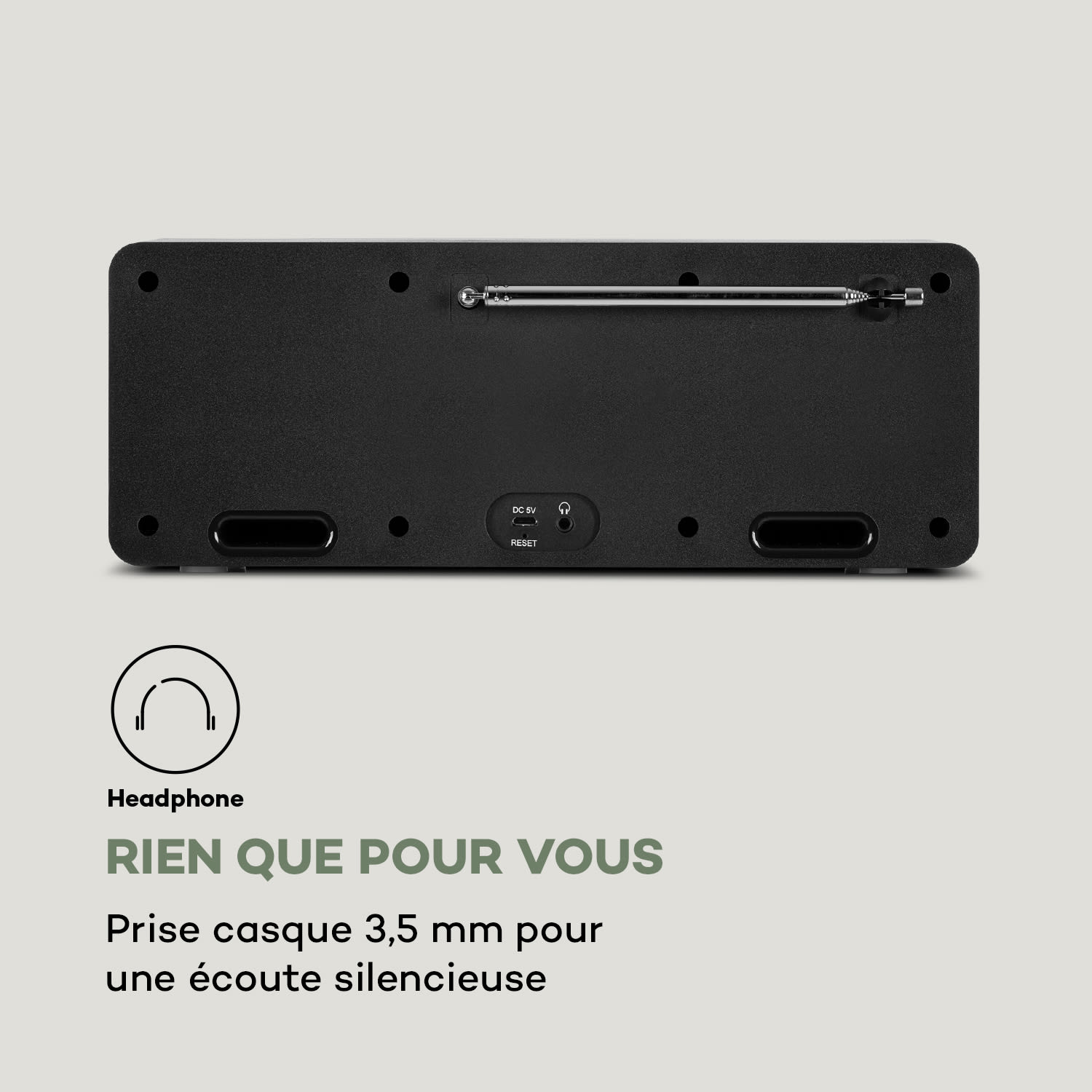 Mode d'emploi en français Stéréo | Noir