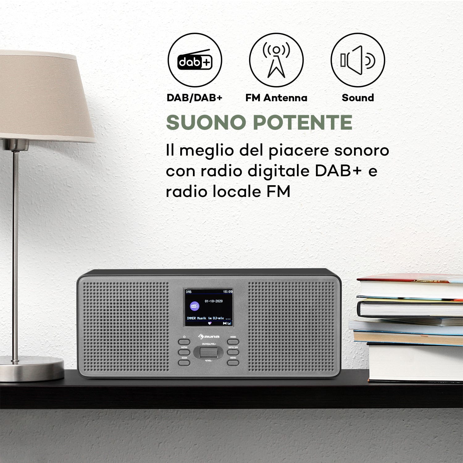 Manuale d'uso in diverse lingue Stereo | Nero
