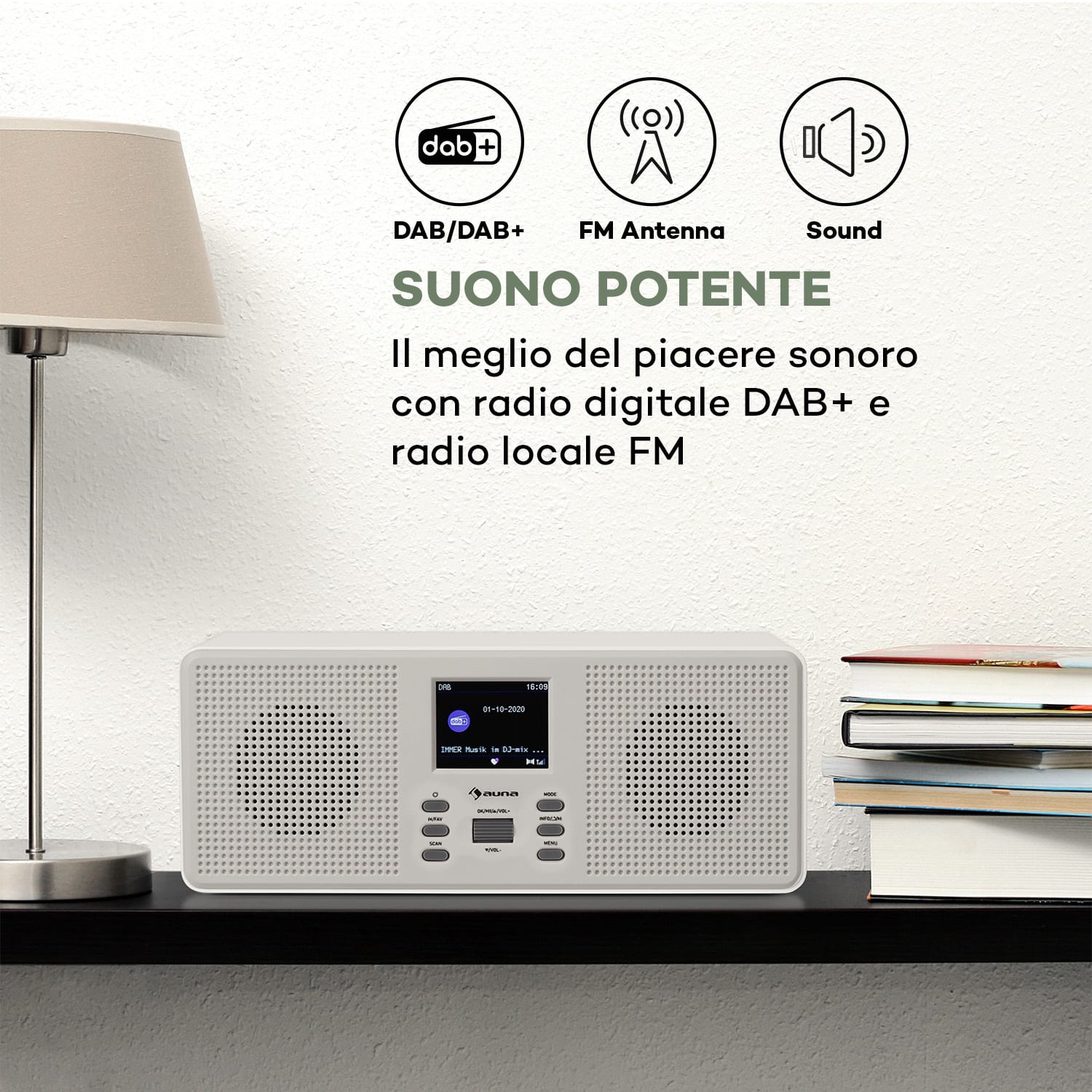 Manuale d'uso in diverse lingue Stereo | Bianco