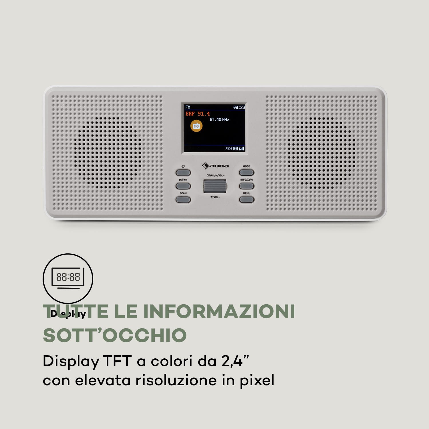 Manuale d'uso in diverse lingue Stereo | Bianco