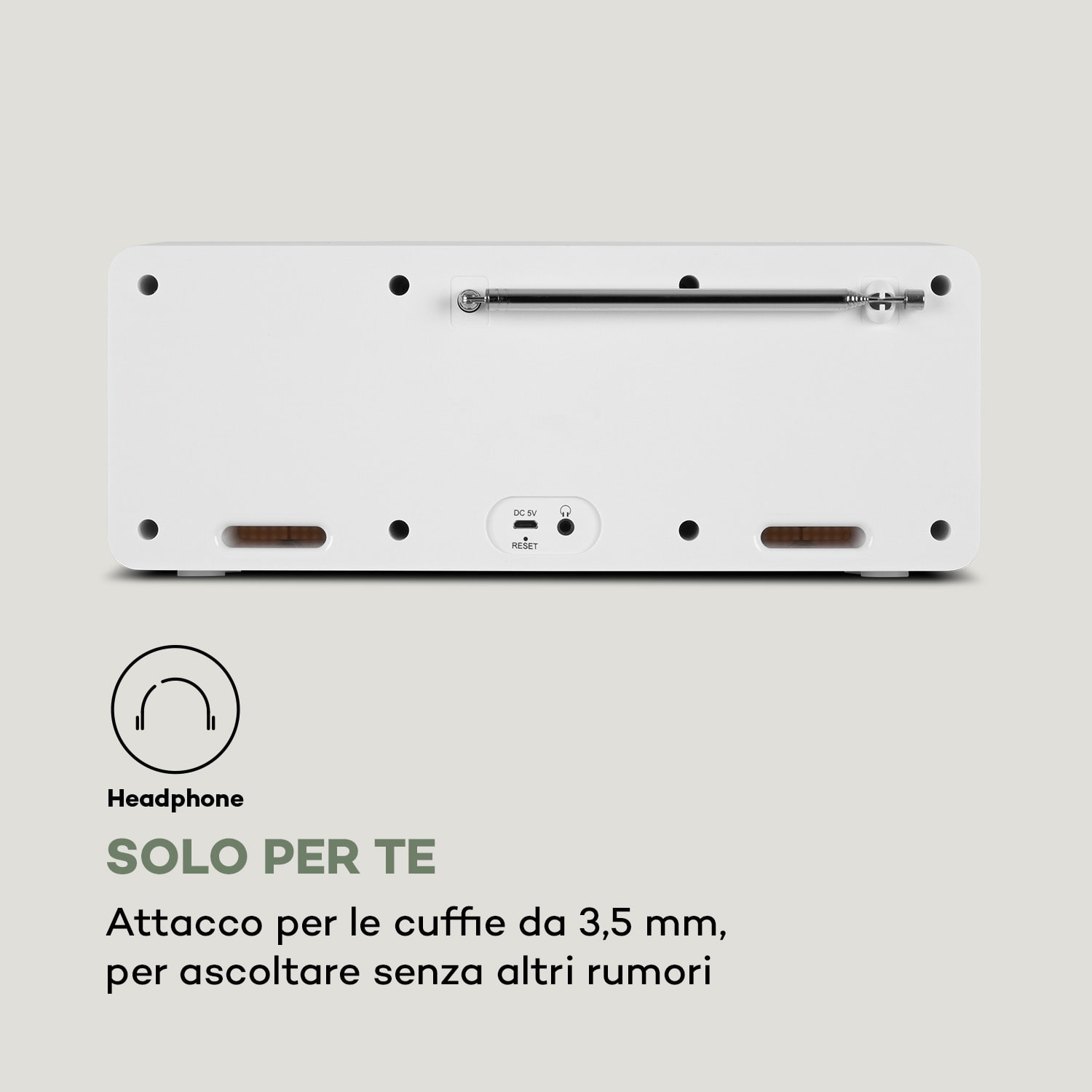 Manuale d'uso in diverse lingue Stereo | Bianco