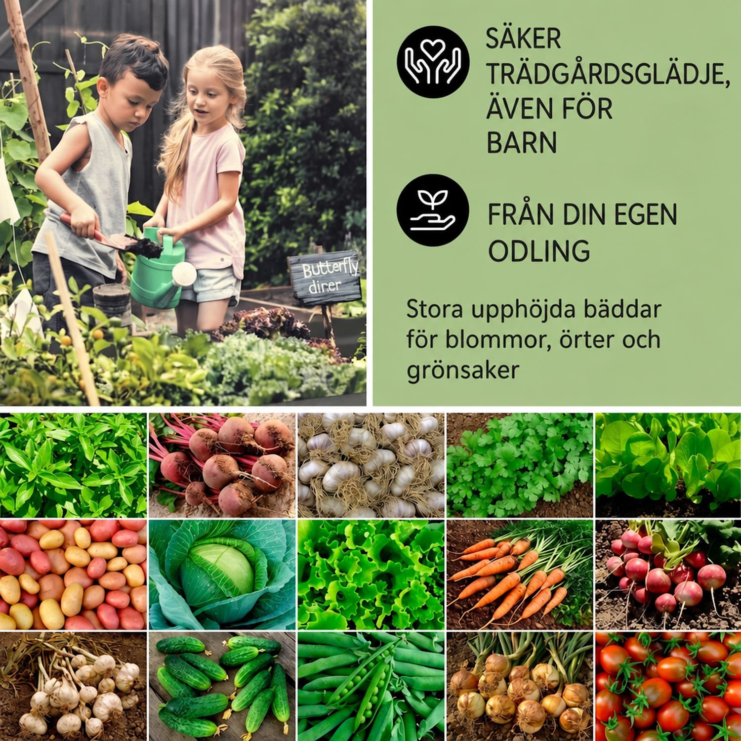 High Grow Straight pallkrage 100x60x100cm 600 l stål 100 x 100 x 60 cm | Antracit