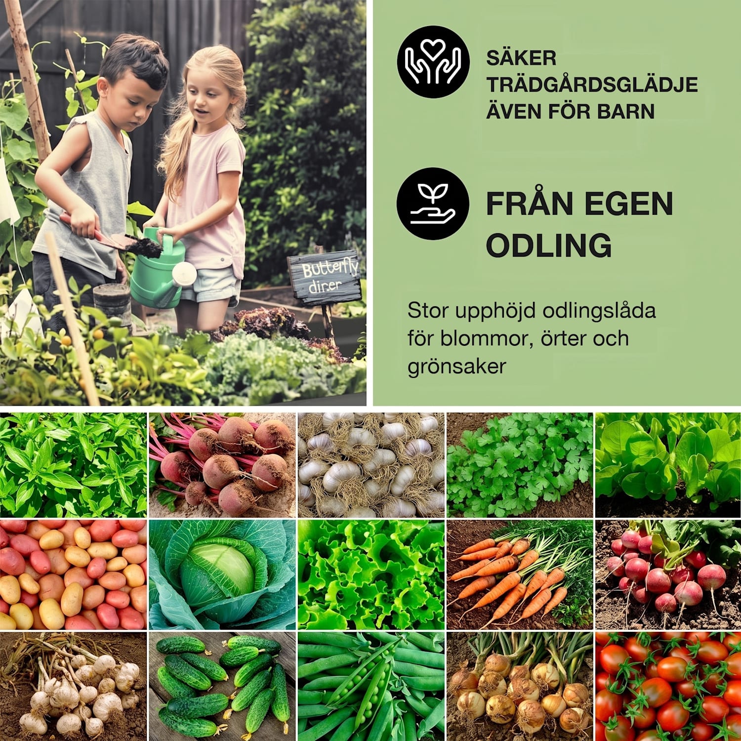 High Grow Straight Höj- och sänkbart odlingsbord 120x60x60cm 432l stål 120 x 60 x 60 cm | Silver