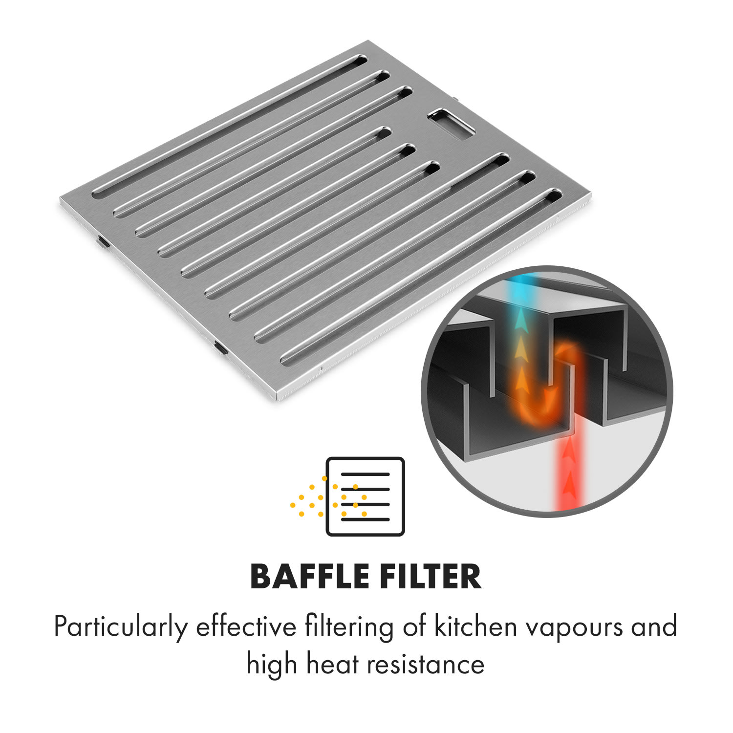 Galina Americana, okap kuchenny, filtr cyklonowy, 311 m³/h