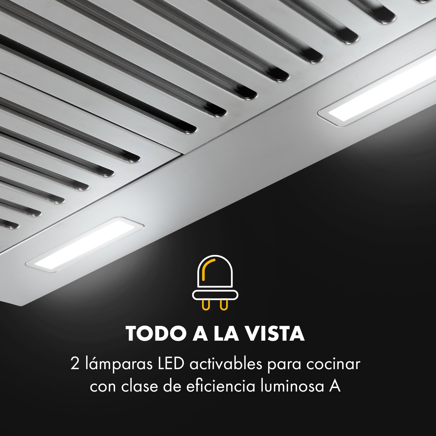 Purista Americana Campana extractora filtro deflector 306 m³/h 