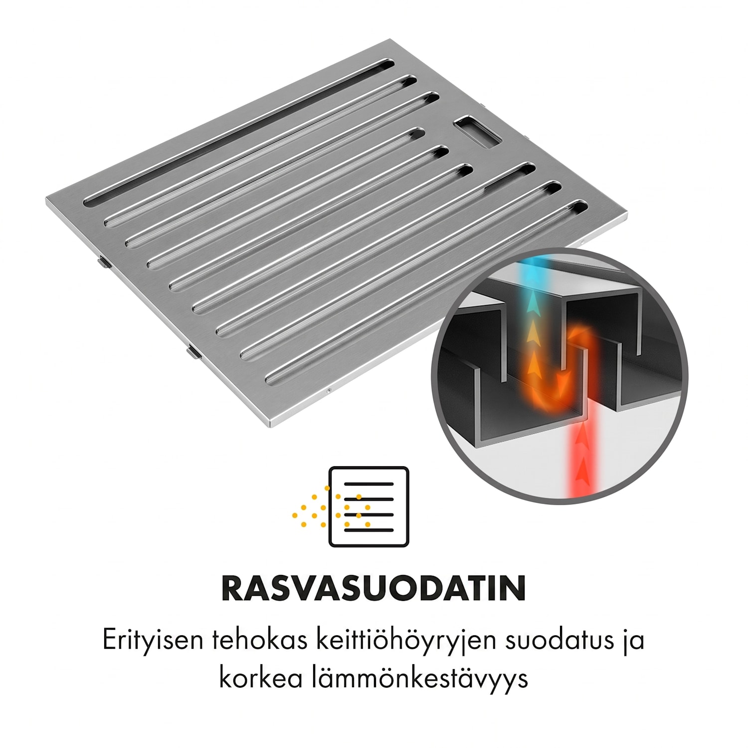 Purista Americana, liesituuletin, ohjaussuodatin, 306 m³/h Hopea