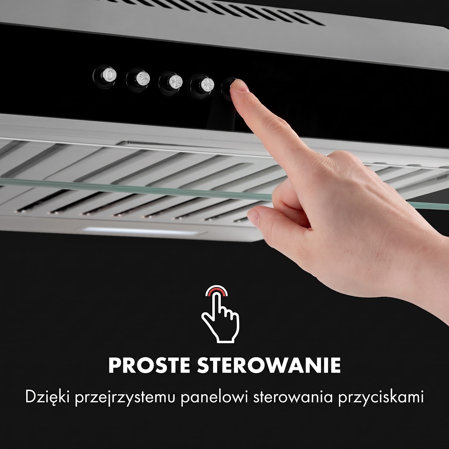 Purista Americana, okap kuchenny podszafkowy, filtr z przegrodą, 306 m³/h 
