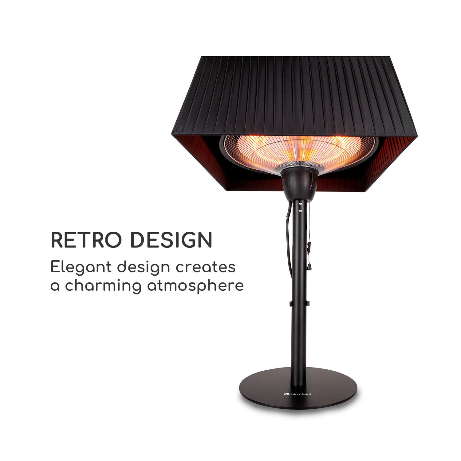Blum Loras Style, stolný ohrievač, 1500 W, uhlíkové-infračervené-výhrevné teleso 