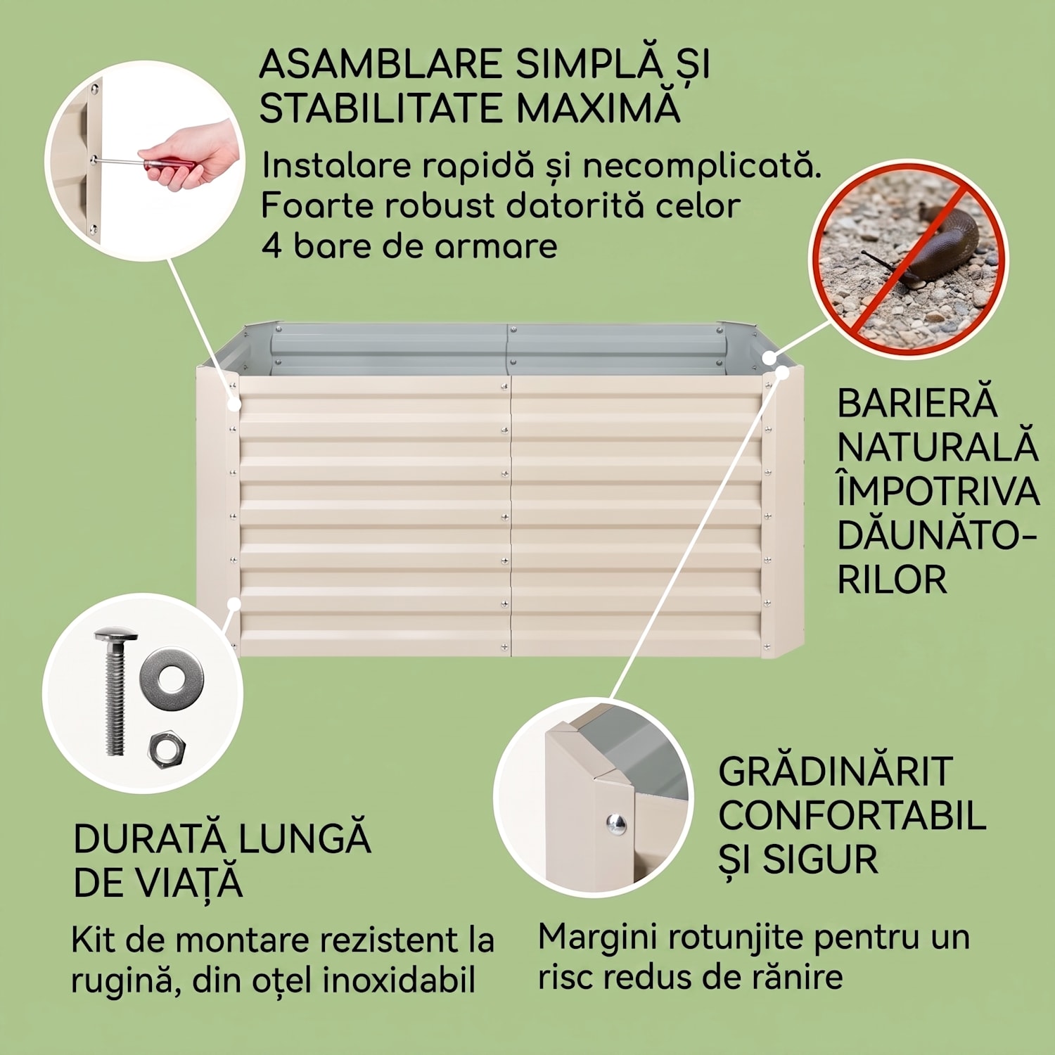 Blum High Grow Straight, pat ridicat, 120 x 60 x 60 cm, 432 litri, oțel 120 x 60 x 60 cm | Crem