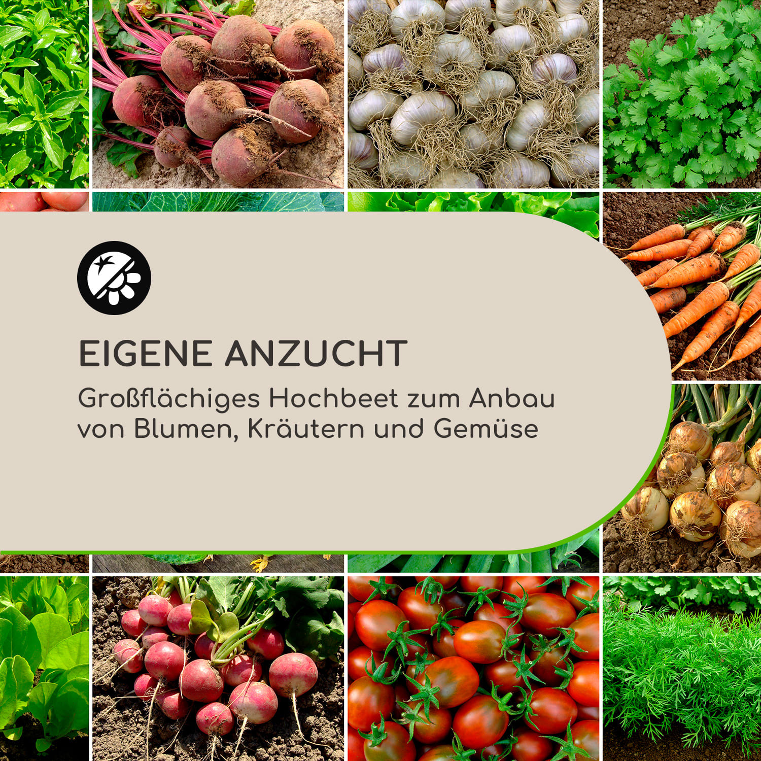 High Grow Straight Hochbeet 200x60x100cm 1200l Stahl 200 x 100 x 60 cm | Silber