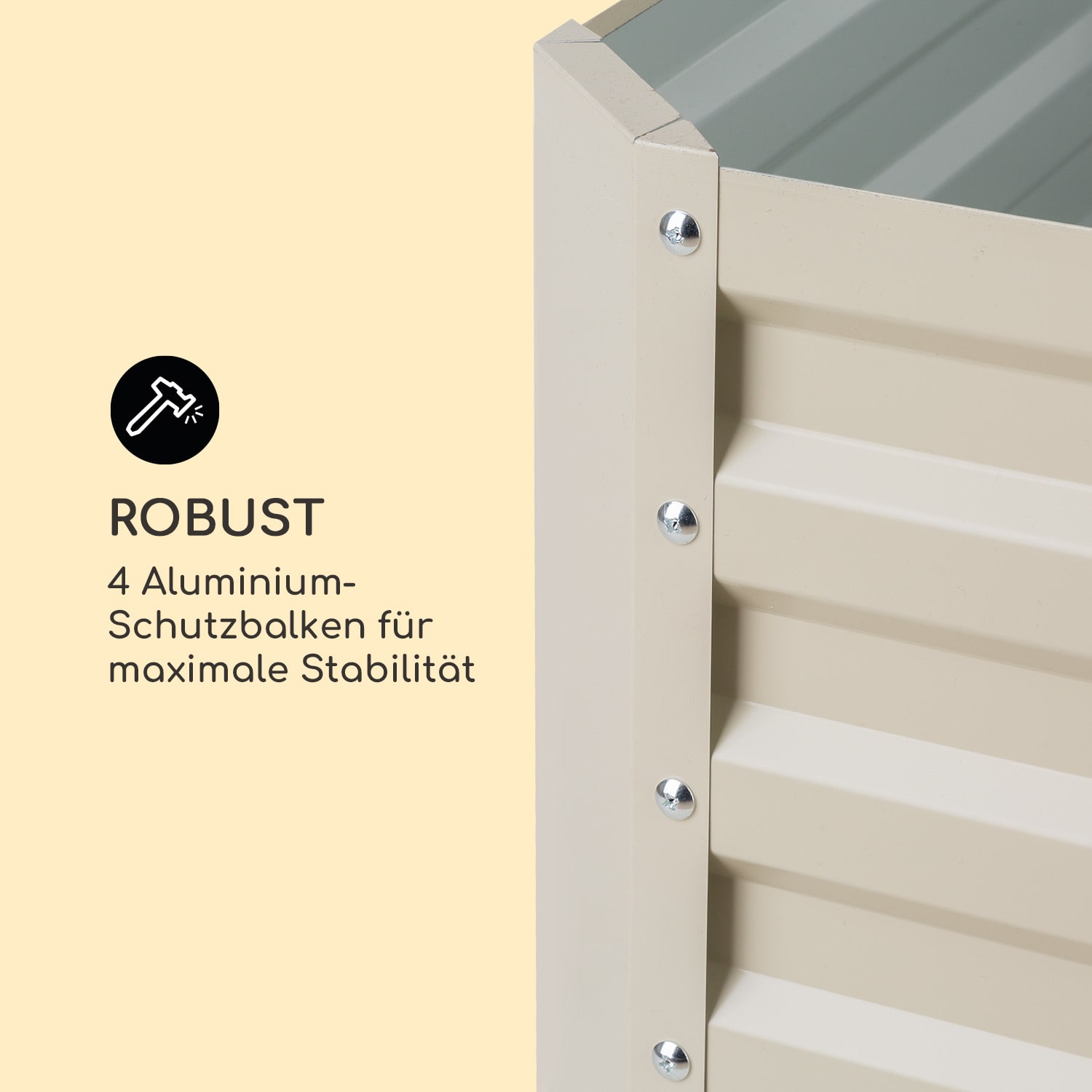 Blum High Grow Straight potager surélevé 200x90x100cm 1800 l acier 