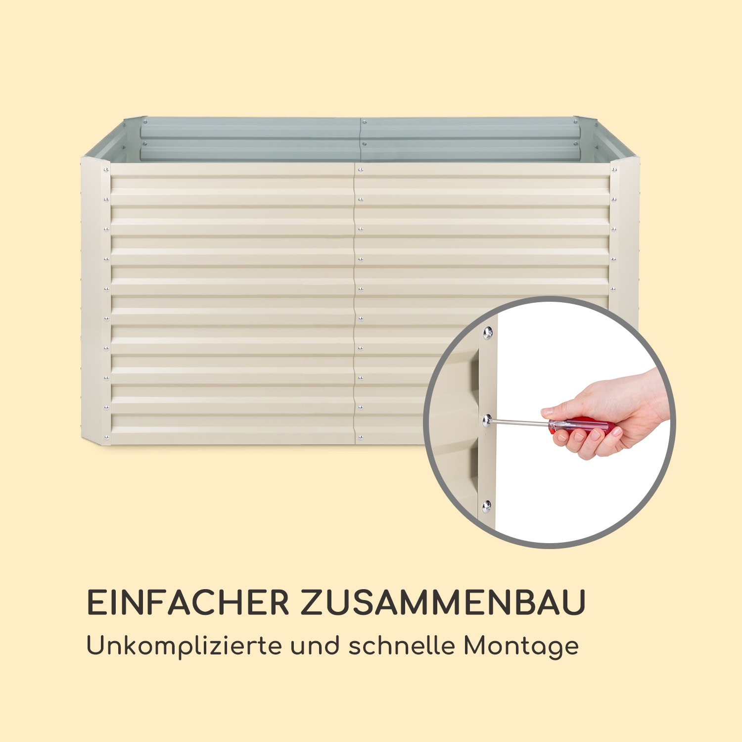 Blum High Grow Straight potager surélevé 200x90x100cm 1800 l acier 