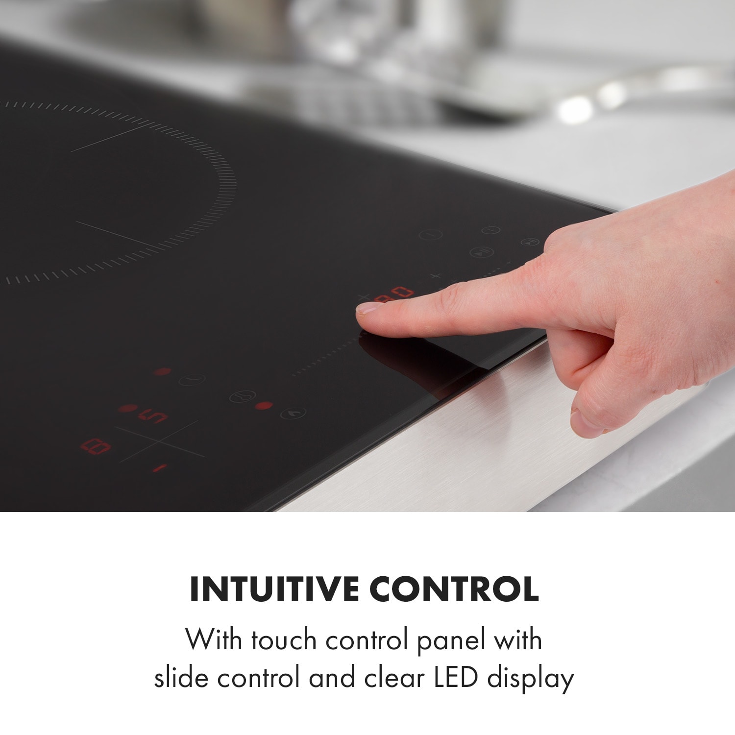 TrinityCook, indukčná varná doska, 3400 W, dotykové ovládanie, sklo 