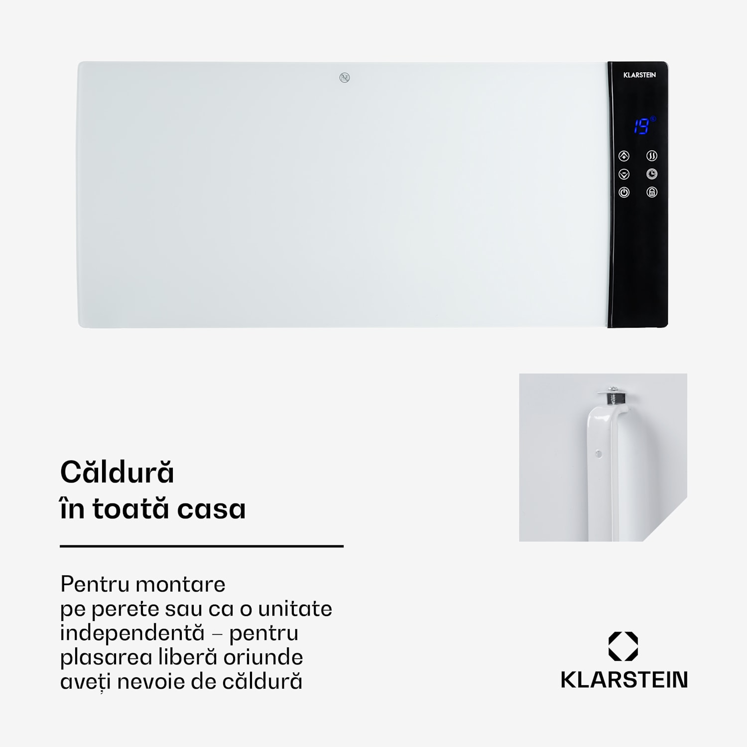 Lindholm, încălzitor prin convecție, termostat, temporizator, 2000 W Alb