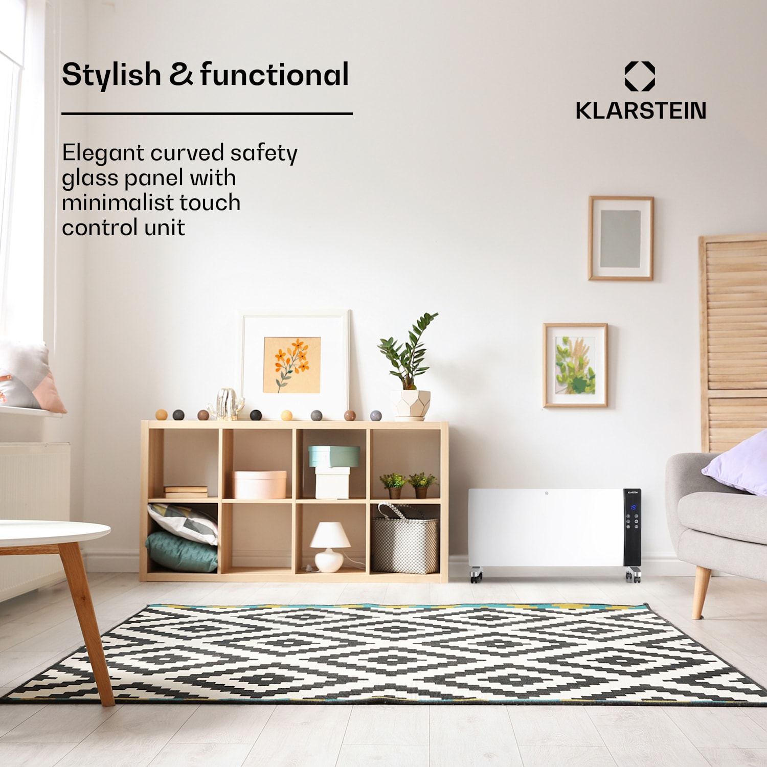 Lindholm Convection Heater Thermostat Timer 2000W White