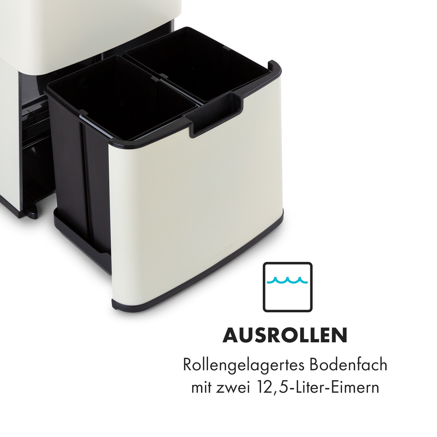 Royal Trash Rose Gold Sensor-Mülleimer 72 Liter Edelstahl Roségold-Metallic