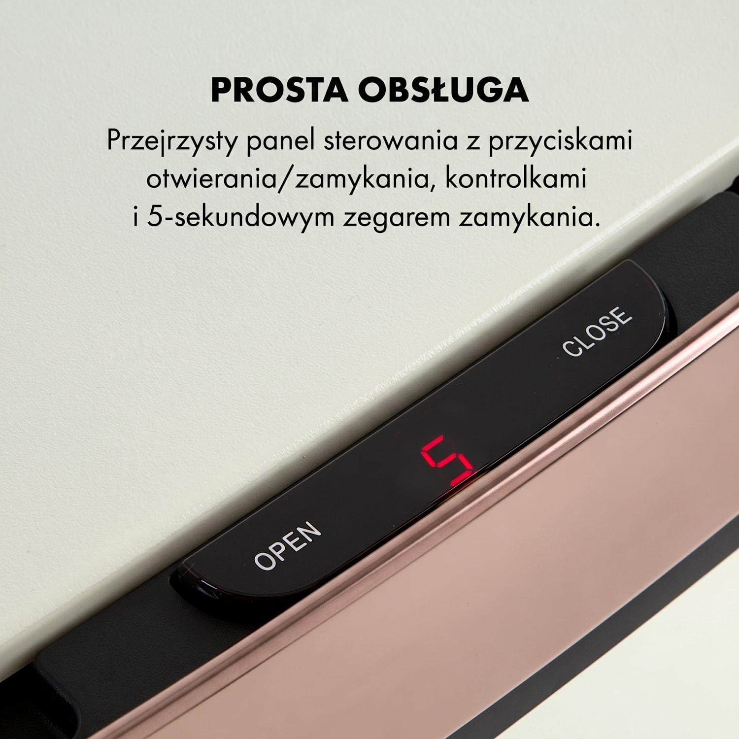 Royal Trash Rose Gold, kosz na śmieci z czujnikiem, 72 l, stal szlachetna, różowo-złoty Różowe Złoto Metaliczne