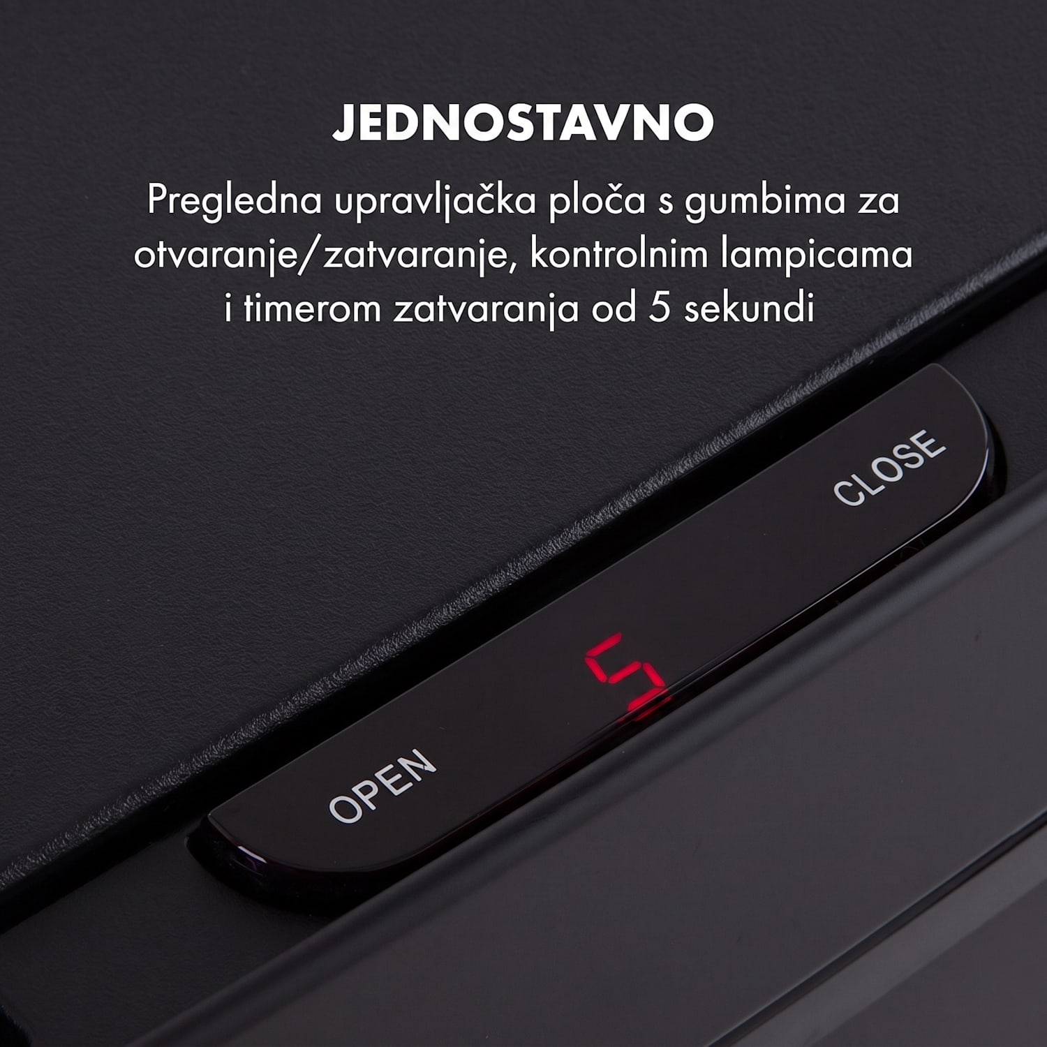 Royal Trash Matte Black, kanta za smeće sa senzorom, 72 l, nehrđajući čelik, mat crna Matt Crna