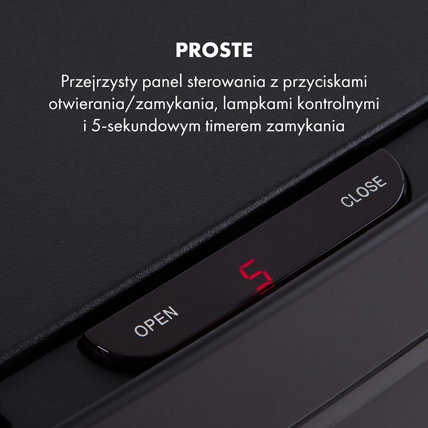 Royal Trash Matte Black, kosz na śmieci z czujnikiem, 72 l, stal szlachetna, matowoczarny Matowa Czerń
