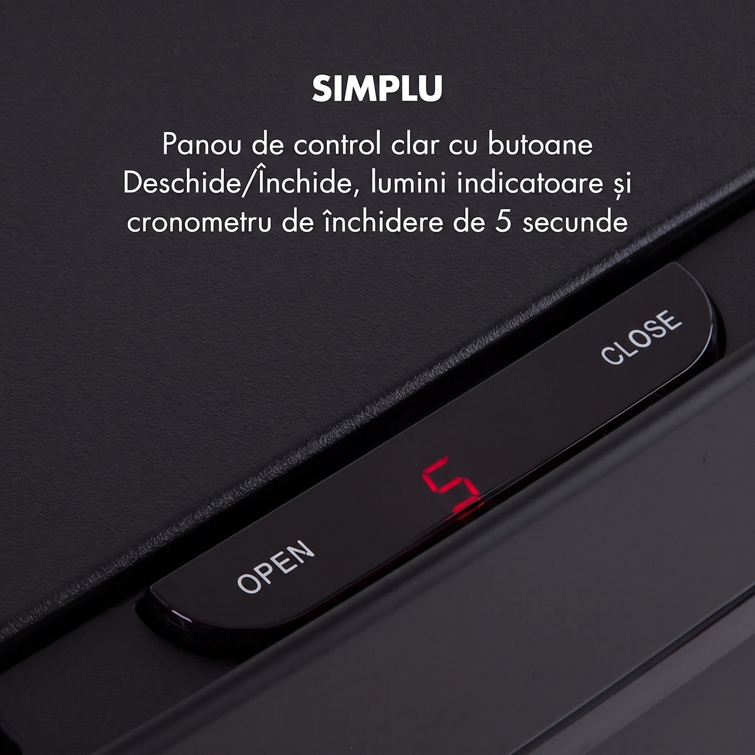 Royal Trash Matte Black, coș de gunoi cu senzor, 72 l, oțel inoxidabil, negru mat Negru Mat