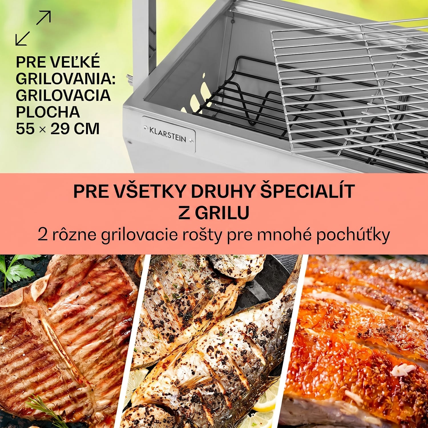 Sauenland Mini, rotačný gril s ražňom, otočný špíz, 4 W, 12 kg max., ušľachtilá oceľ 
