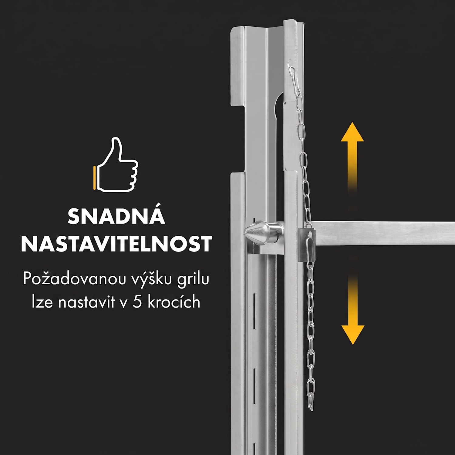 Sauenland Survivor, gril na sele, otočný špíz, 12 W, 70 kg max., nerezová ocel 