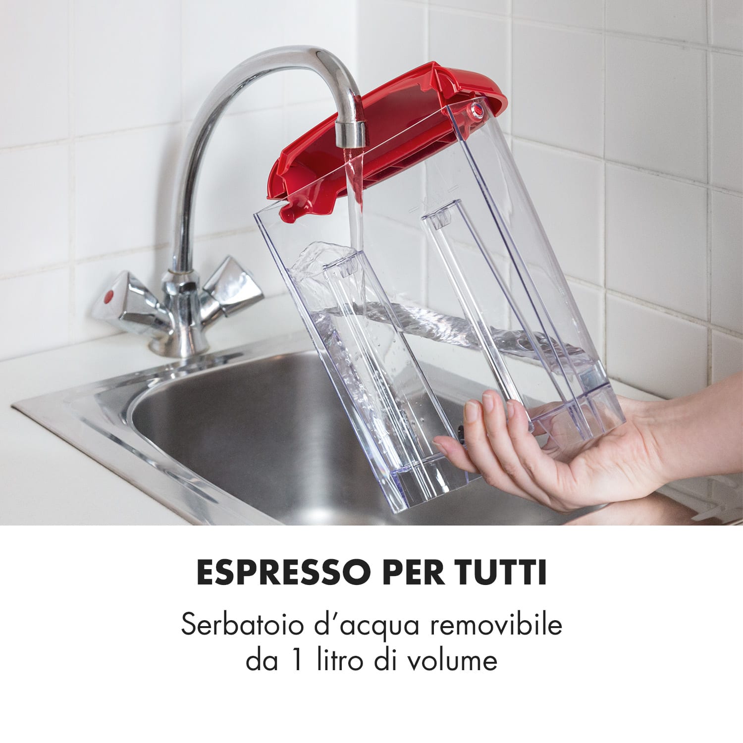 Espressionata Gusto, Macchina del Caffè, 15 Bar di Pressione, 1100W 