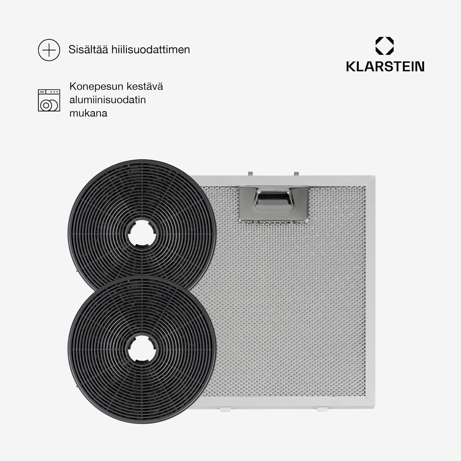 Skyfall saarekeliesituuletin Ø 45 cm kiertoilma 413 m³/h LED 45 cm | Musta