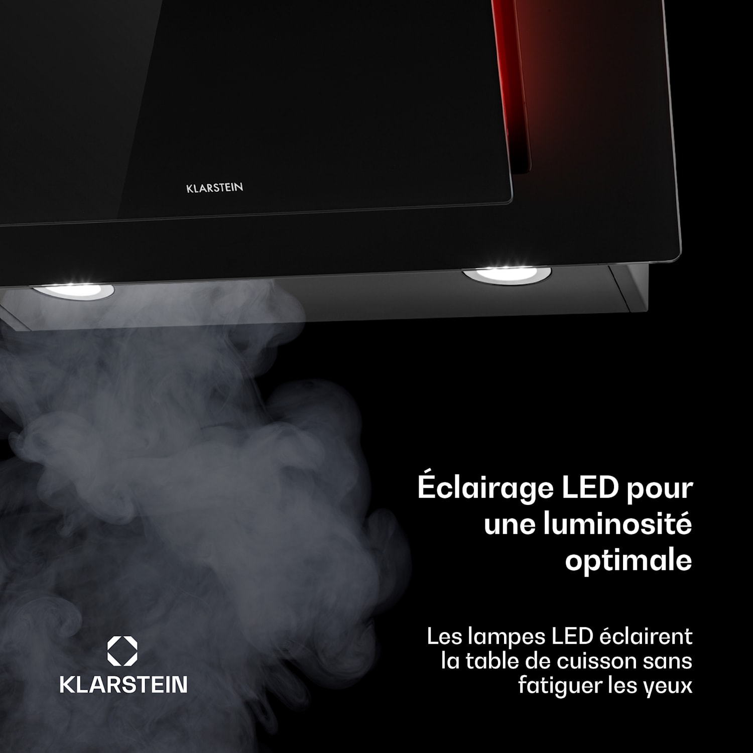 Eleonora 60 afzuigkap 426 m³/h touchscreen sfeerlicht EEK A++ 60 cm | Zwart