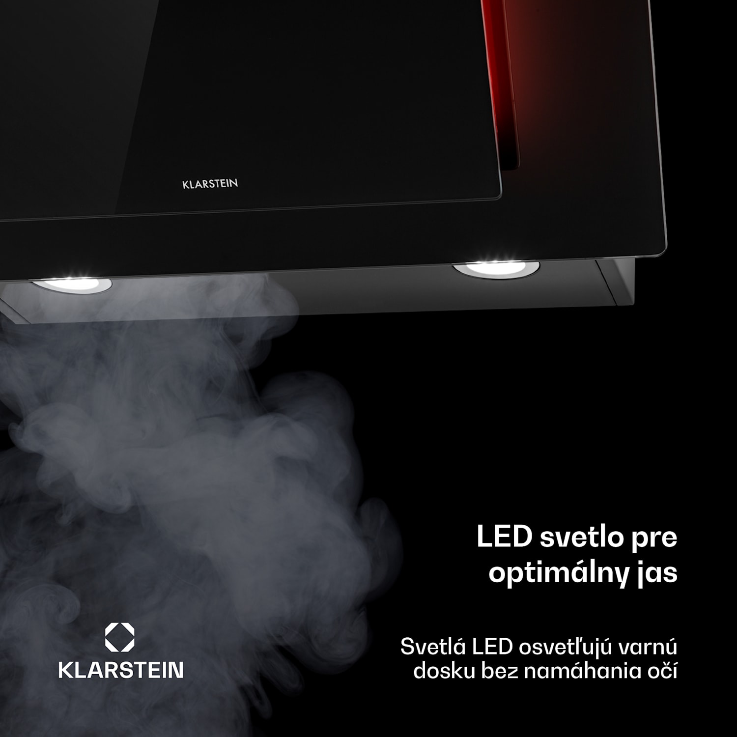 Eleonora 60, digestor, 60 cm, nastenný, 426 m³/h, dotykový panel, LED, A++, čierny 60 cm | Čierna