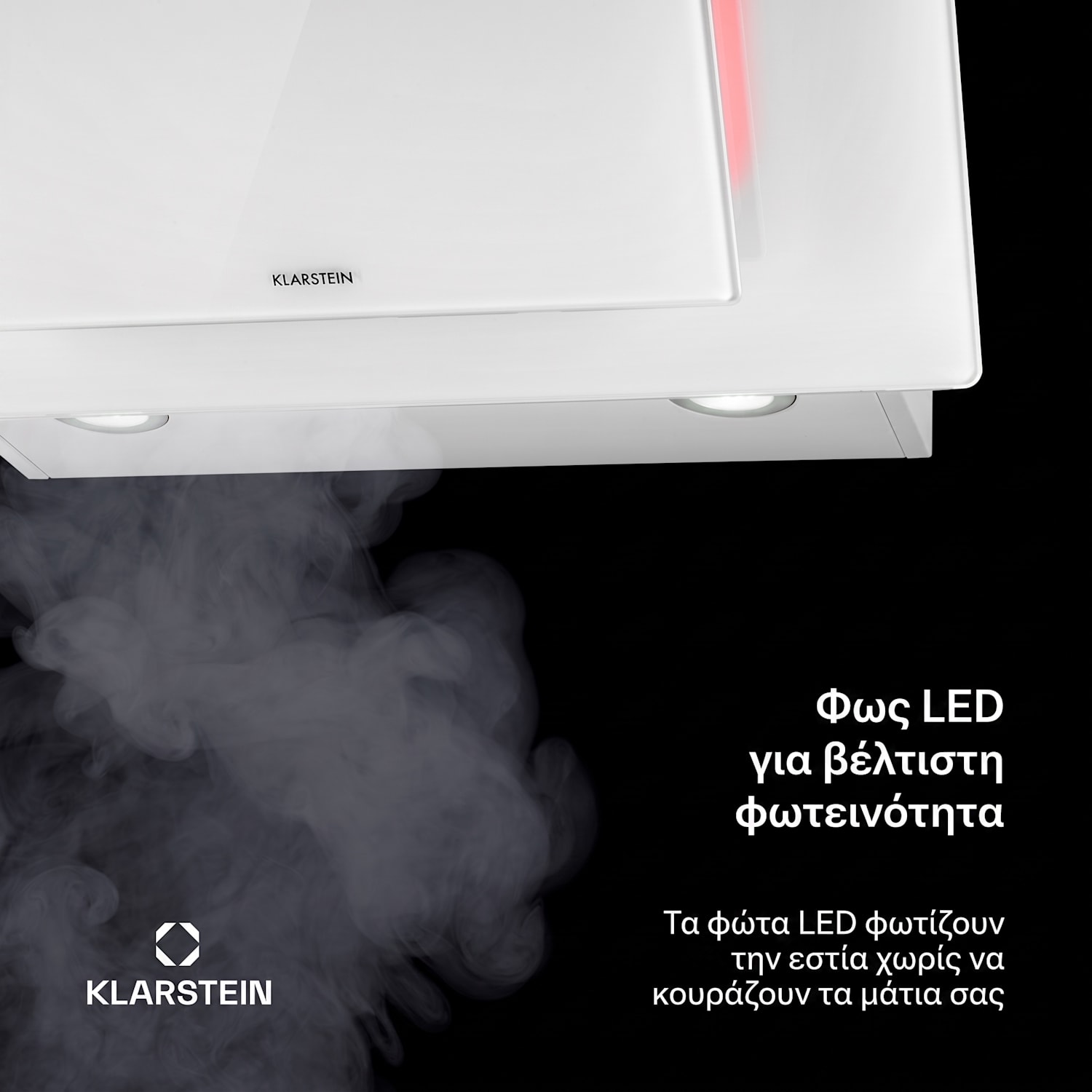 Eleonora 60cm 424m³/h Κεκλιμένος Απορροφητήρας Λευκός 60 εκ | Λευκό