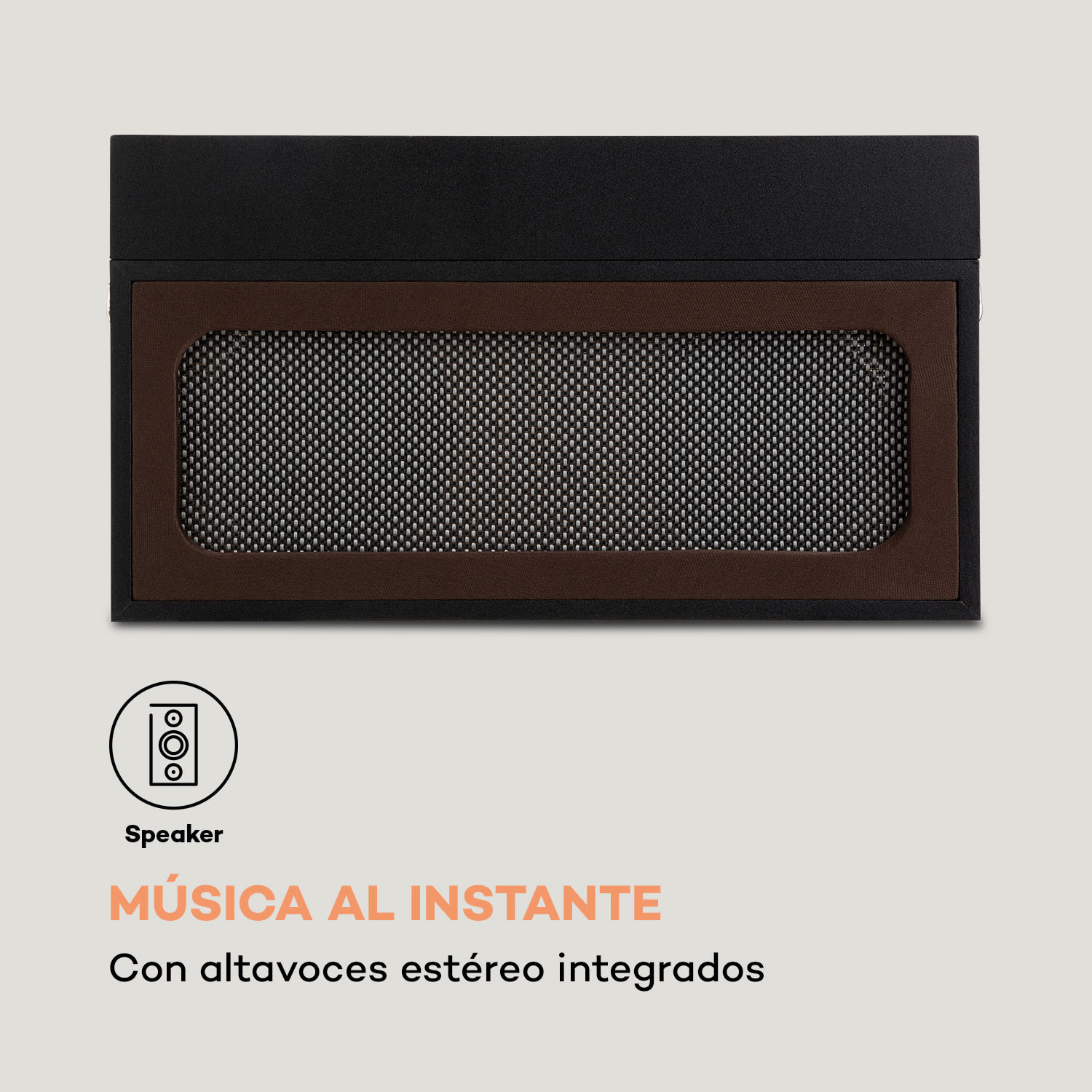 Sarah Ann Tocadiscos bluetooth USB 33, 45 y 78 rpm color negro Sin radio DAB+/FM | Negro