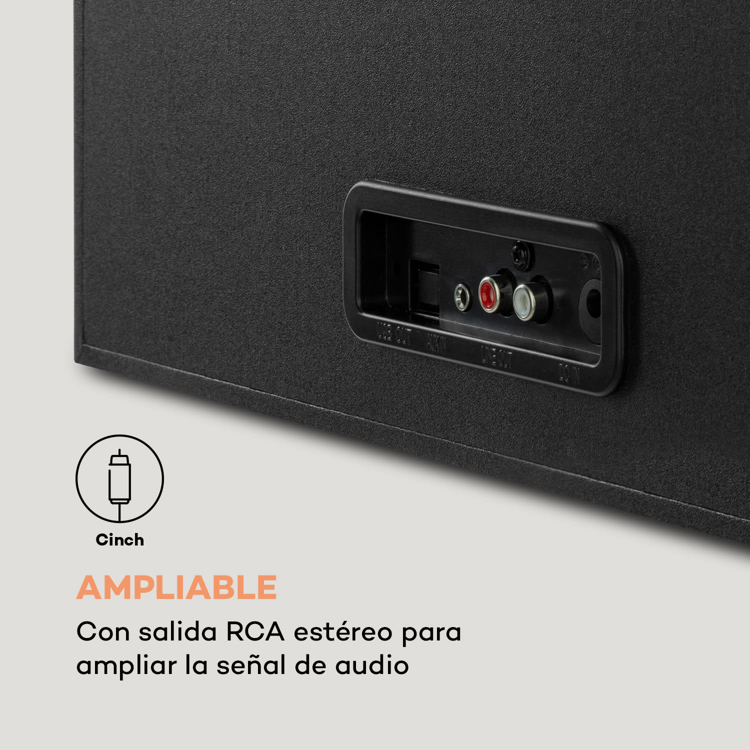 Sarah Ann Tocadiscos bluetooth USB 33, 45 y 78 rpm color negro Sin radio DAB+/FM | Negro