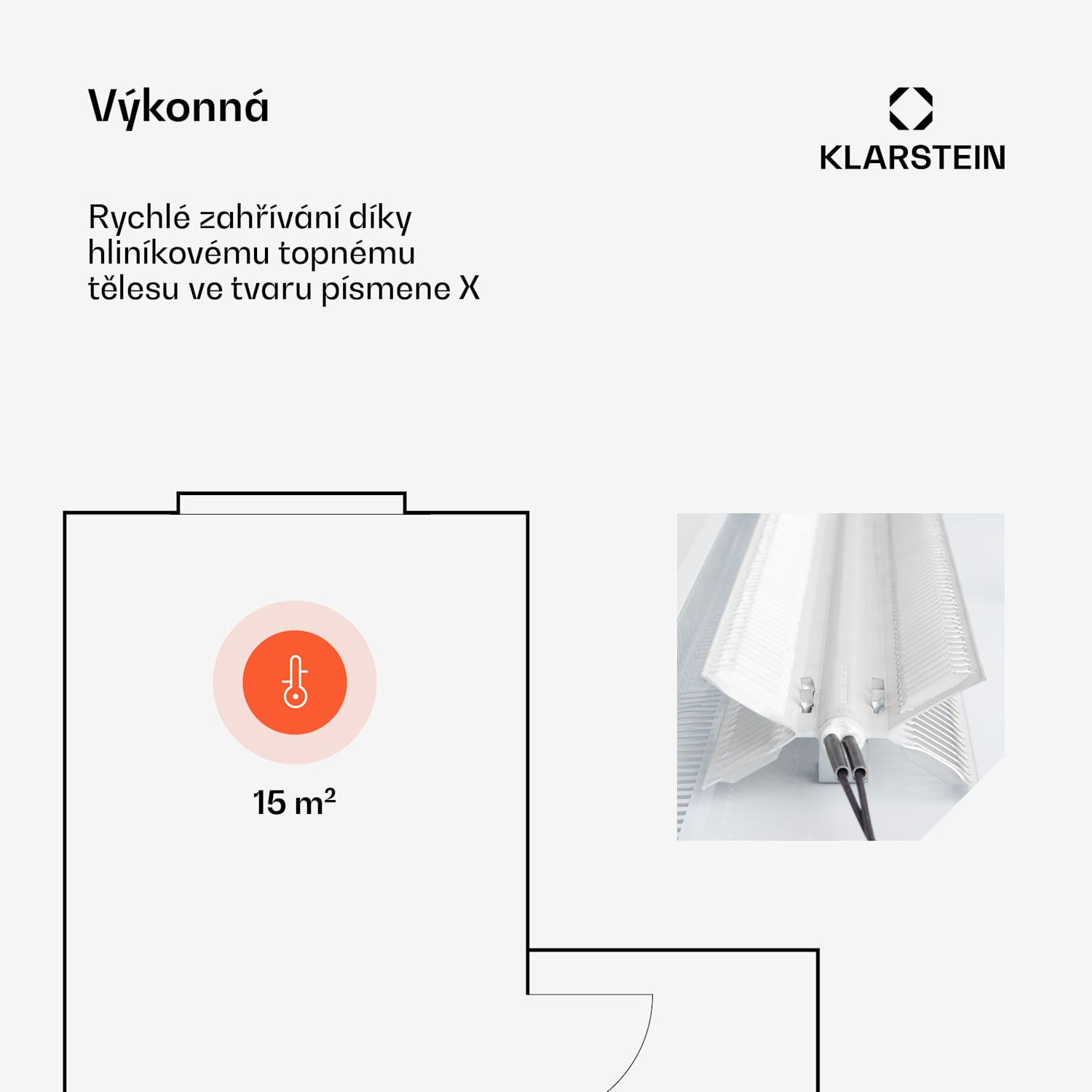 Konvektor, Bansin Smart 1500, 1500 W, ovládání přes aplikaci 1500 W | Bílá